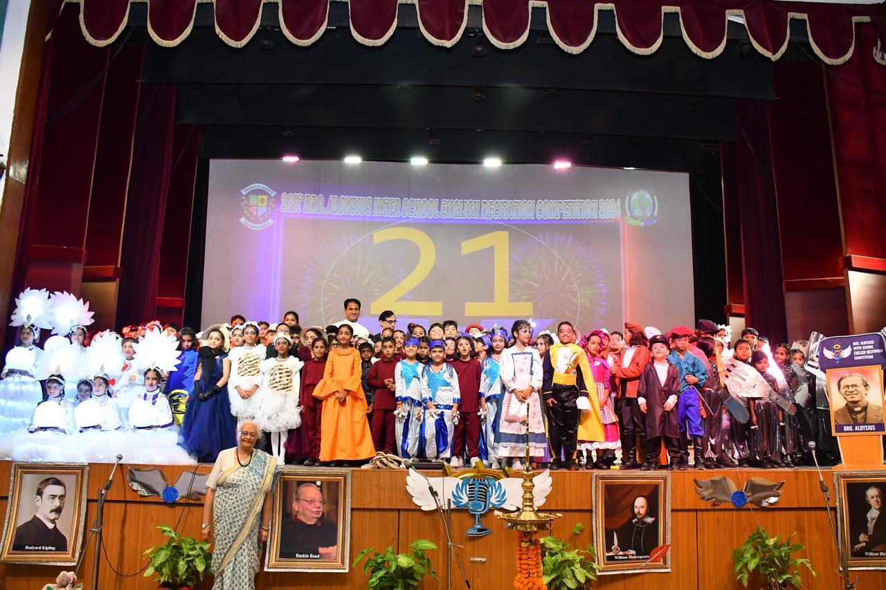 21st Bro. Aloysius Inter School English Recitation Competition 2024